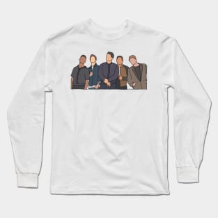 Six60 Band drawing New Zealand Long Sleeve T-Shirt